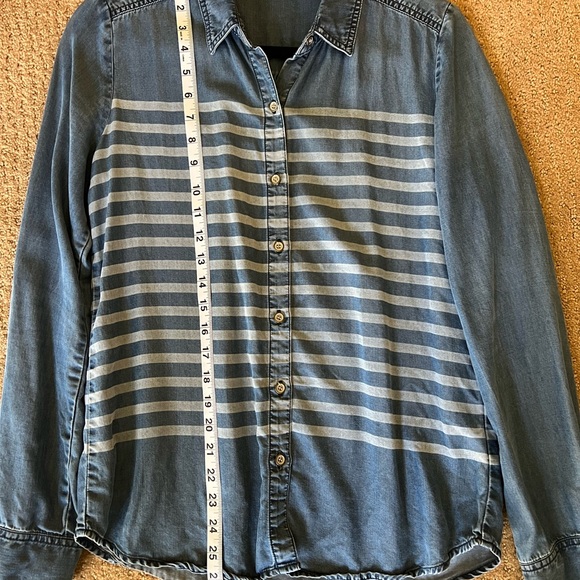 Halogen chambray stripe button down - Picture 5 of 8